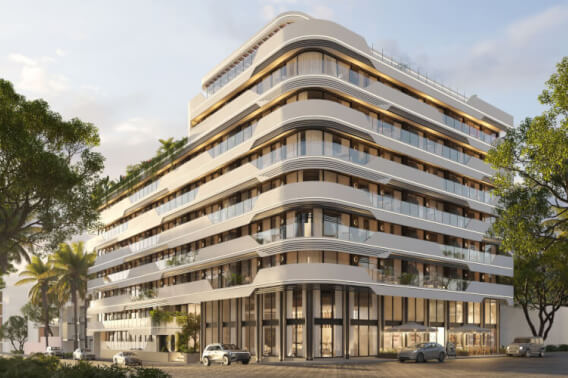 Apartment with balcony, gym, restaurant-bar, for sale