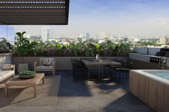 Condo with private balcony for sale, Cuauht&eacute;moc, Mexico City