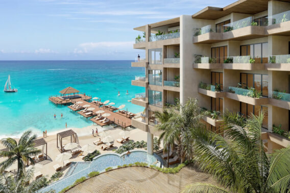 Condominium with beach club, dock, spa, natural pools, for sale, Tankah, Tulum