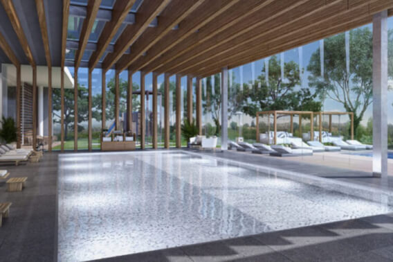 Condominium with family room, cinema, pool, gym with spinning zone, golf course view, service room, with bathroom, amenities for the whole f