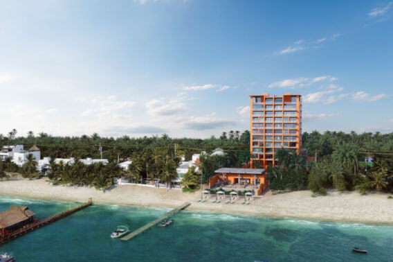 Beachfront condo with beach club, in Costa Mujeres, Canc&uacute;n