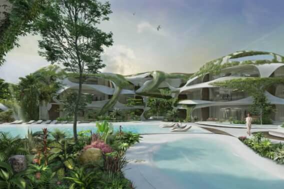 Luxury condo with iconic design, 90 m2 terrace, spa, restaurant, art gallery, luxury hotel, for sale Tulum Hotel Zone