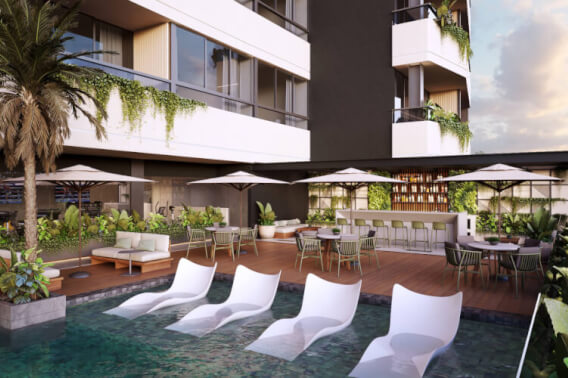 Apartment with garden, pool, terrace, for sale, Zona Campestre, M&eacute;rida.