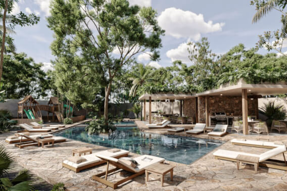 Condo with Garden, Pool, and Cenotes, for Sale, Region 10, Tulum.