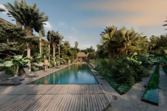 Condo with garden and private jacuzzi, near the beach, room &amp; pool service, fire pit, playground for children, hammock area, surrounded by g