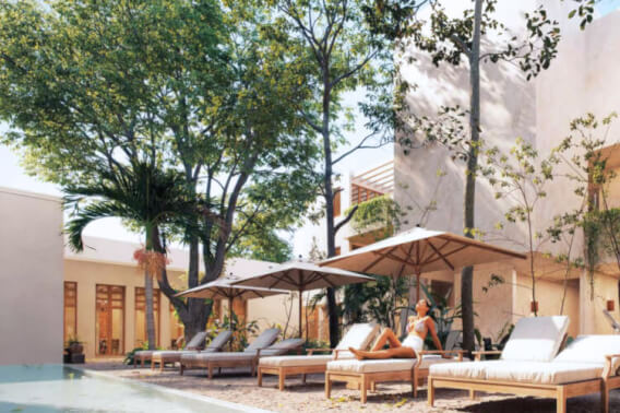 Apartment with garden, terrace, pool, gym for sale in Merida Centro.