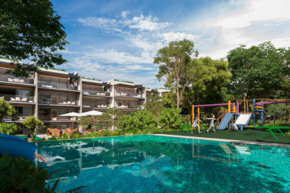 Condo with Garden and Private Terrace, for Sale, Playacar, Playa del Carmen
