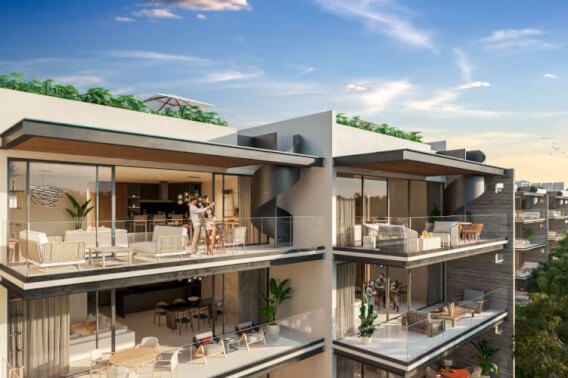 Condo with Garden and Multiple Private Terraces, for Sale, Playacar, Playa del Carmen