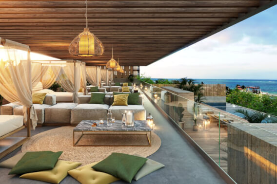 Apartment with lock-off and plunge pool for sale, Downtown, Playa del Carmen.