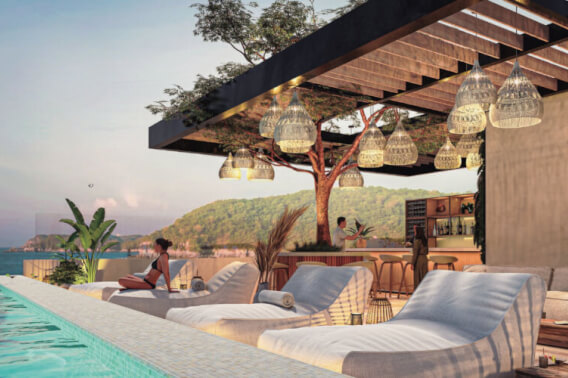 Apartment with Restaurant Bar, for Sale, Santa Cruz, Huatulco