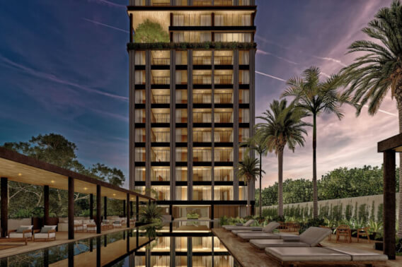 Apartment with Roof Bar and Pool for Sale in Santa Rita Cholul, M&eacute;rida