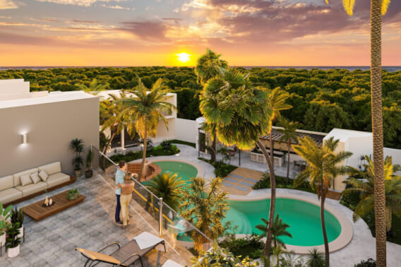 Apartment with roof garden for sale, Av. Pedro Joaqu&iacute;n Coldwell, Cozumel