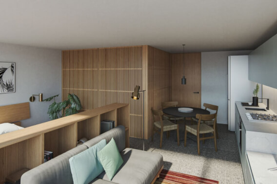 Apartment with shared rooftop lounge for sale, Cuauht&eacute;moc, Mexico City