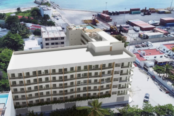 Apartment with Rooftop and Common Pool for Sale, Frente al Mar, Puerto Morelos