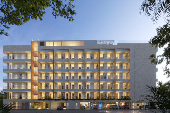 Condo with Rooftop and Common Pool for Sale, Frente al Mar, Puerto Morelos