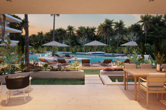 Condo with rooftop and private pool for sale, Marina, Puerto Aventuras