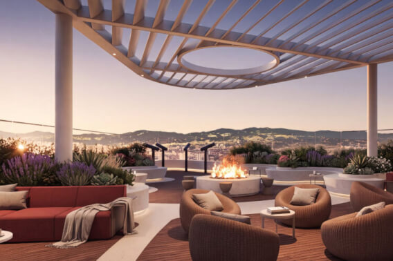Departamento con Sky Lounge, cine, spa y alberca, en venta