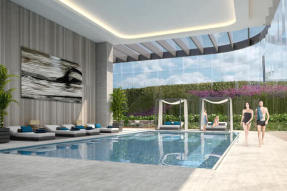 Apartment with spa, kids club, dog park, coworking, gym, cigar room, event room, immediate delivery, sale in Bosque Real for sale