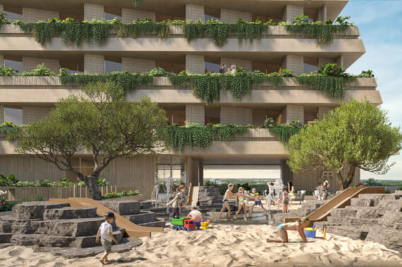 Apartment with terrace, pool, golf simulator, running track for sale, North Zone, Merida.