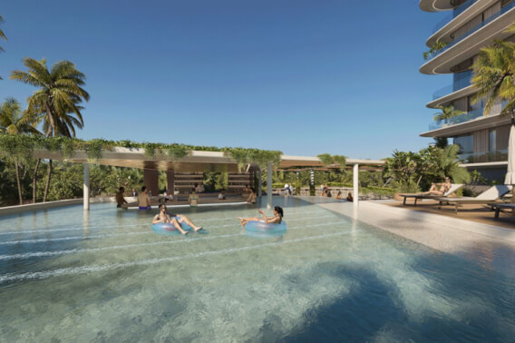 Apartment with terrace, pool, spa, cinema, pre-sale, North Zone, M&eacute;rida.