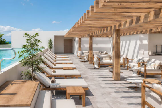 Condo with private terrace, rooftop pool, gym, and coworking area for sale