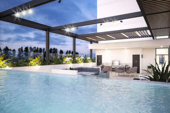 Condo with private terrace and amenities for sale, Santa Rita Cholul