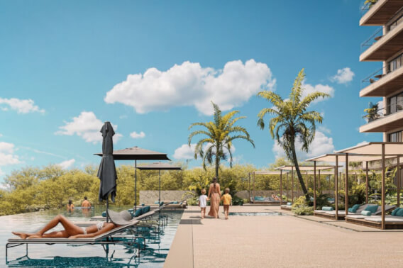 Condo with terrace and panoramic view for sale, Parque Canc&uacute;n, Canc&uacute;n