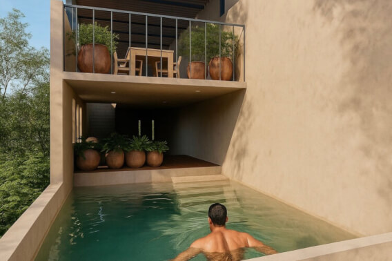 Condo with Terrace and Private Pool for Sale, Sector E, Huatulco