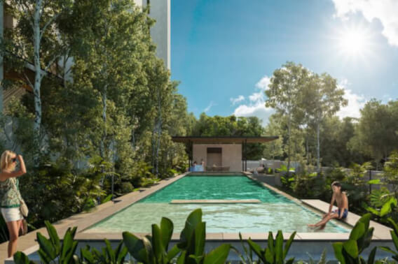 Apartment for sale with amenities, swimming pool, gym, yoga area, bbq area, coworking area, childrens play area and many more activities