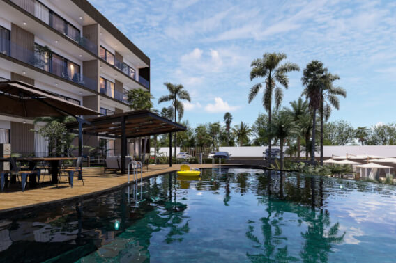 Condo with terrace and study for sale in Lagos del Sol, Canc&uacute;n