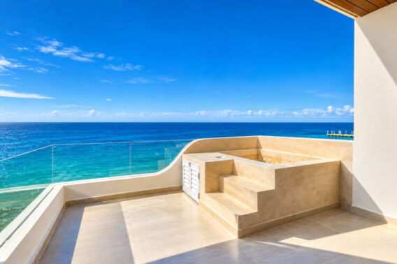 Ocean-View Condo with Terrace, Pool &amp; Rooftop, For Sale