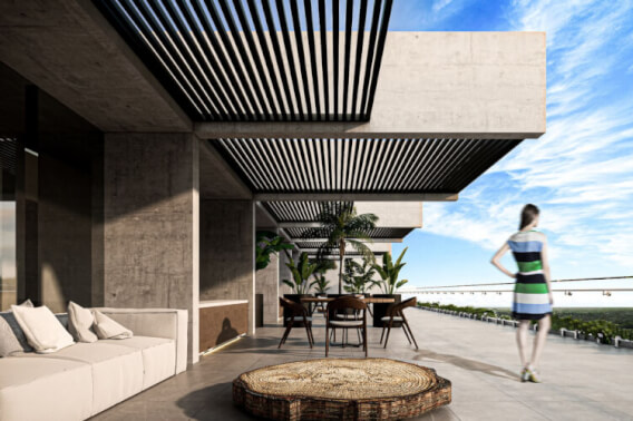 Penthouse with terrace for sale, Zona aeropuerto, Canc&uacute;n.