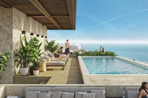 Condo with ocean view, swimming pool, pet-friendly, for sale, beachfront, Puerto Morelos.