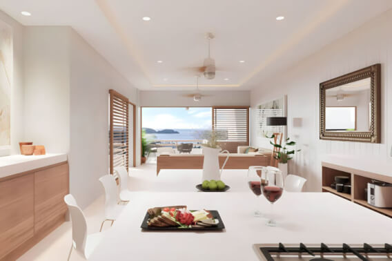 Apartment with ocean view and private pool for sale in Huatulco.