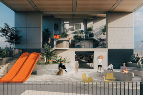 Apartment with spectacular city views, co-working space, and swimming pool, for sale