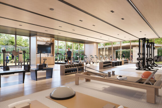 Contemporary condo with terrace, pool, and social areas, for sale