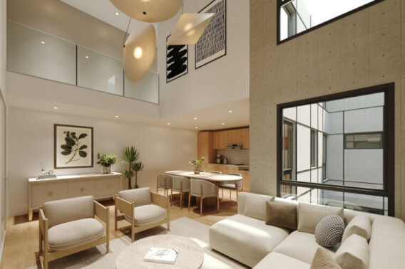 3-Level Condo with TV Room, Covered Terrace and Patio for Sale
