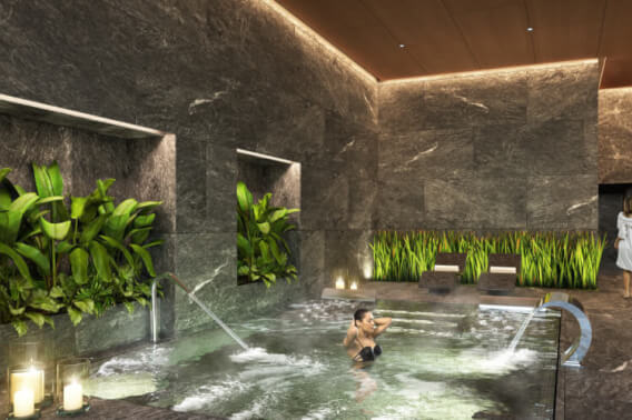 646 m2 condo with family room, cinema, spa, playground for children, game room for adults, pool, paddle tennis court, gym and more immediate