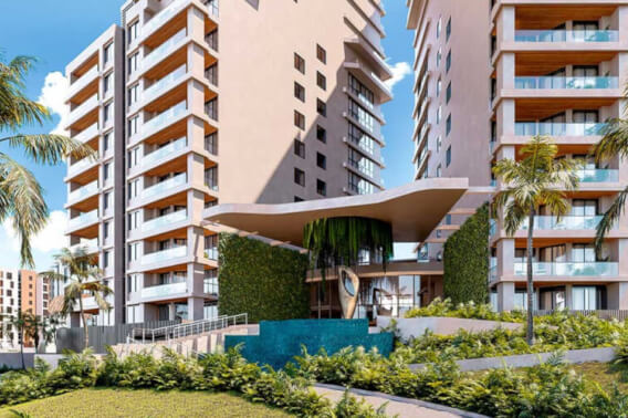 Ocean view condo with dock, adults pool, access to the beach, marina and golf, for sale Puerto Canc&uacute;n.