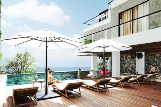 Luxury ground-floor condo with ocean view, for sale, Costa Mujeres, Cancun