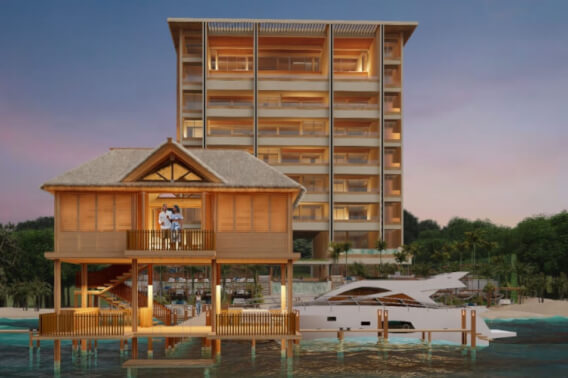 Luxury beachfront condo with private pool for sale in Cancun.