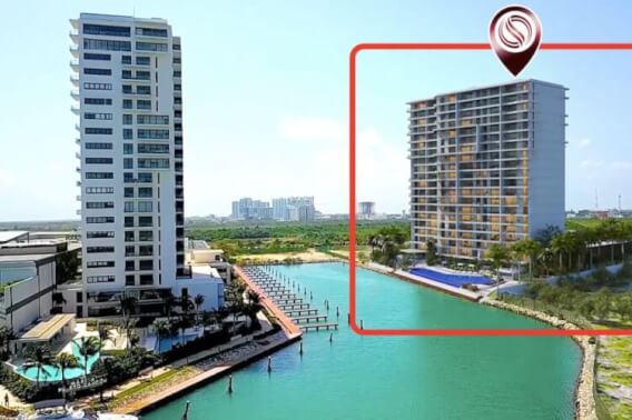 Departamento de lujo frente a marina, vistas al campo de golf y reserva natural