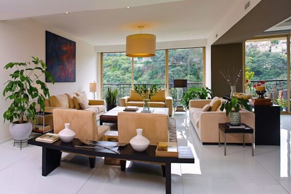 Condo for sale in Bosques de Santa Fe, bathtub with panoramic view, swimming pool, jacuzzi, tennis court, direct elevator to your residence,