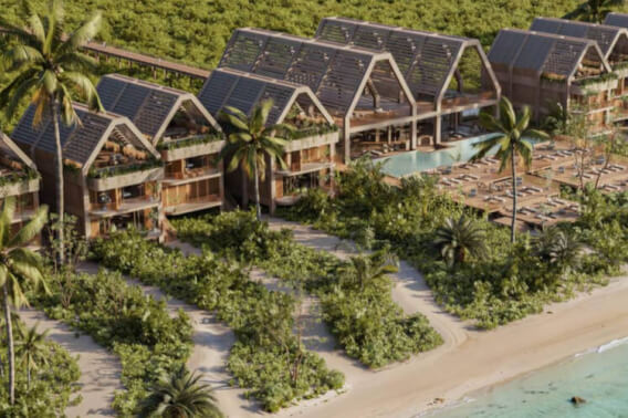 Residence in luxury hotel, surrounded by green, exclusive amenities in Punta Venado, Playa del Carmen.