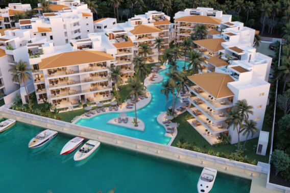 Condo for sale with panoramic view and terrace, Marina, Puerto Aventuras