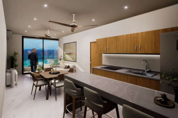 Ground floor condo for sale near the beach&nbsp; with garden, pool, ocean view, gym