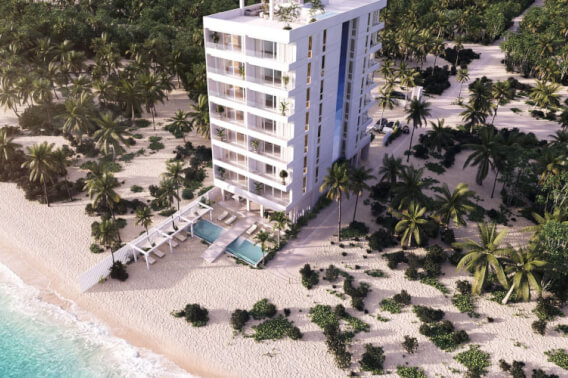 Departamento en venta, vista lateral al mar, rooftop y alberca