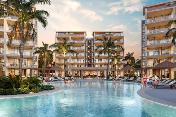 Oceanfront condo, private pool for sale, Chuburn&aacute;, Yucat&aacute;n