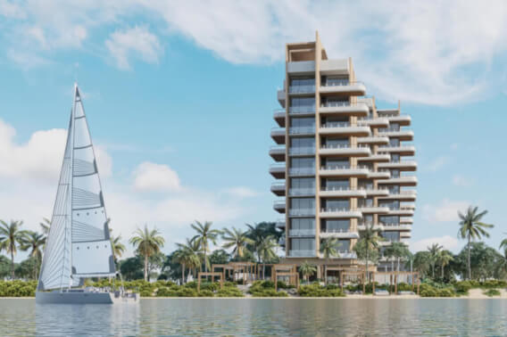 Ocean front apartment with private Jacuzzi, furnished, pool and Coworking Area, for sale in Puerto Morelos.