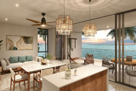 Oceanfront condo with panoramic views for sale, Chuburn&aacute;, Yucat&aacute;n